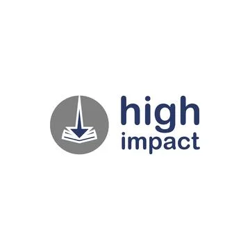 Impact logo Illustrazione stock