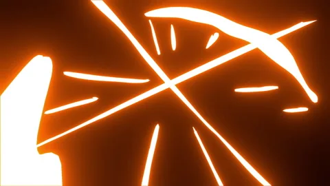 Impact neon dynamic explosion burst vector asset Vídeo Stock 341964713