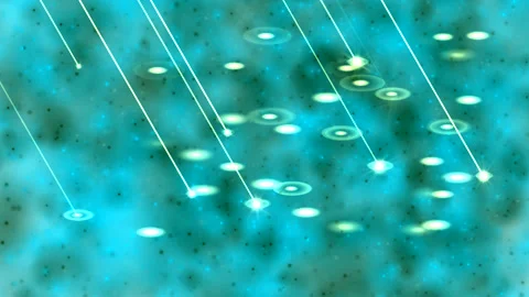 Impact of pulsed rays on Bio Solutions.Experiments in chemistry and biology. Stock Footage 154483484