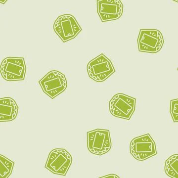 Impact resistant casing glyph seamless pattern Stock Illustration