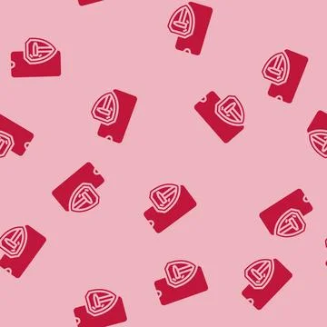Impact resistant casing glyph vector seamless pattern Stock Illustration