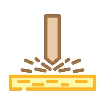 Impact resistant color icon vector illustration Stock-Illustration