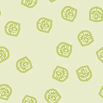 Impact resistant line seamless pattern Stock Illustration