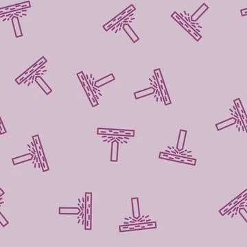 Impact resistant line vector seamless pattern Stock-Illustration