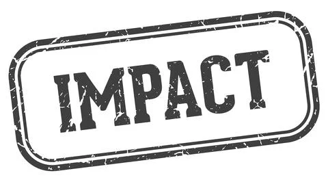 Impact stamp. impact rectangular stamp on white background 스톡 일러스트