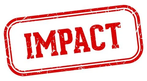 Impact stamp. impact rectangular stamp on white background 스톡 일러스트