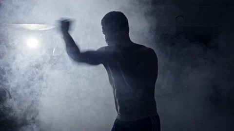 Impact training without a partner Stock Footage 132340315