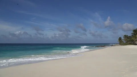 The impact of the waves on the cliffs or shoreline 11 Stock Footage 108775400