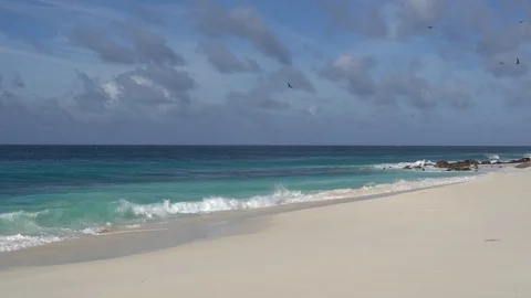 The impact of the waves on the cliffs or shoreline 12 Stock Footage 108775737