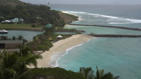 The impact of the waves on the cliffs or shoreline 3 Stock-Footage 111258012