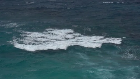 The impact of the waves on the cliffs or shoreline 7 Stock Footage 111261804