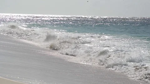 The impact of the waves on the cliffs or shoreline 27 Stock Footage 112182783