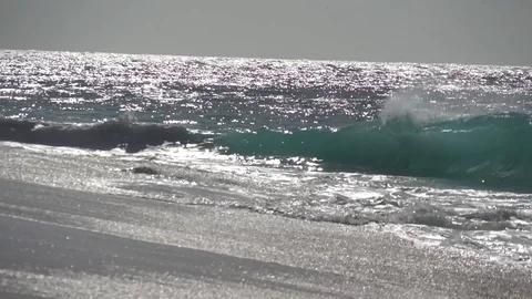 The impact of the waves on the cliffs or shoreline 29 Stock Footage 112183063