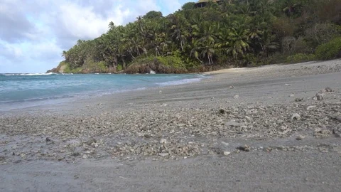 The impact of the waves on the cliffs or shoreline 30 Stock Footage 112183367