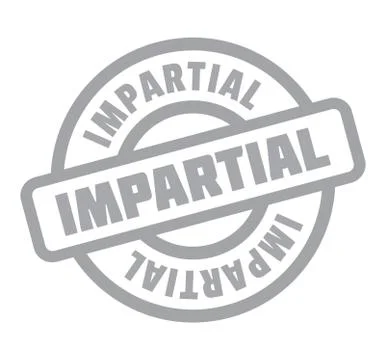 Impartial rubber stamp Stock Illustration