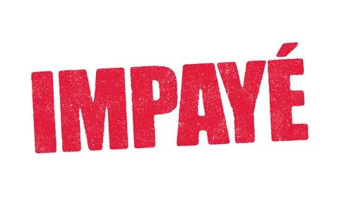Impaye red ink stamp Stock Illustration