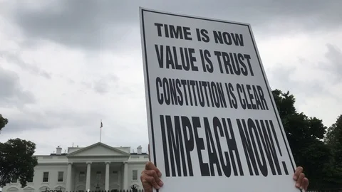 Impeach Now Poster 库存影片 109610191