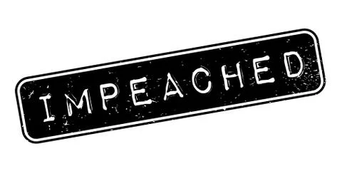 Impeached rubber stamp Stock Illustration