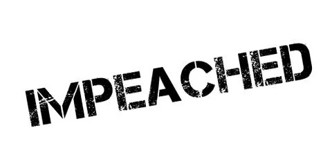 Impeached rubber stamp Stock Illustration