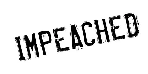 Impeached rubber stamp Stock Illustration