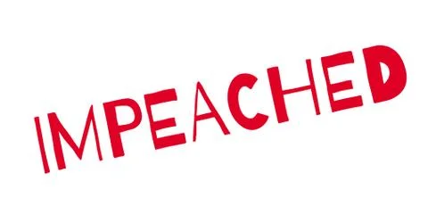 Impeached rubber stamp Stock Illustration