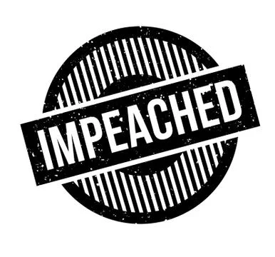 Impeached rubber stamp Stock Illustration