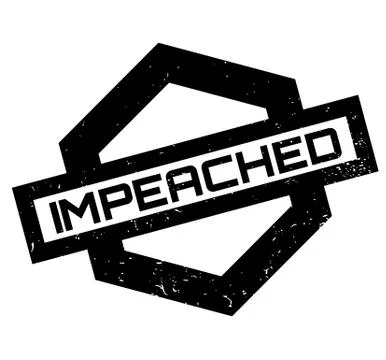 Impeached rubber stamp Stock Illustration