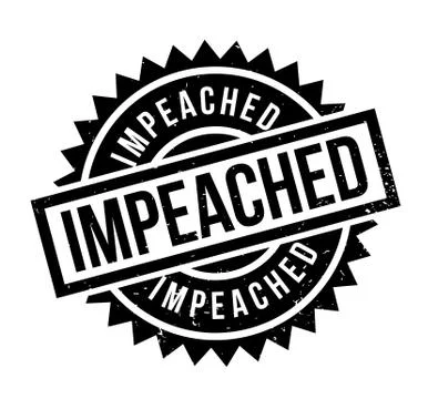 Impeached rubber stamp Stock Illustration
