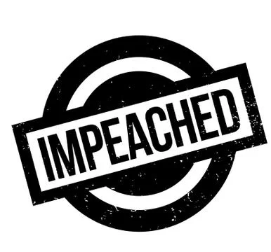 Impeached rubber stamp Stock Illustration