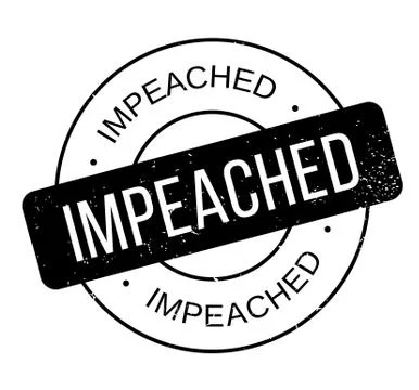 Impeached rubber stamp Stock Illustration