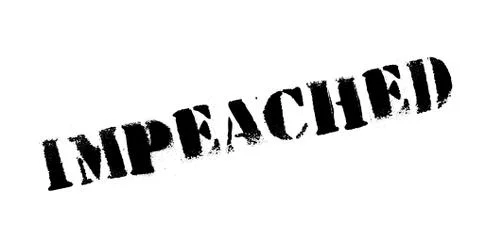 Impeached rubber stamp Stock Illustration