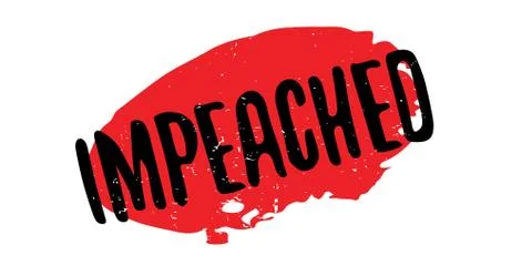 Impeached rubber stamp Stock Illustration