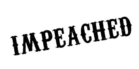 Impeached rubber stamp Stock Illustration
