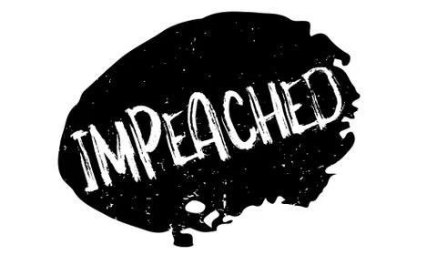 Impeached rubber stamp Stock Illustration
