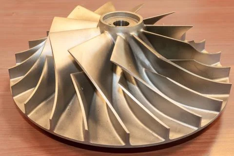 Impeller from a centrifugal compressor Stock Photos