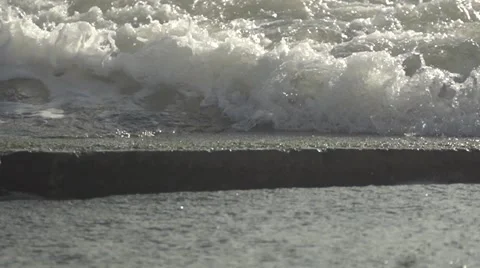 Impending wave. Slow motion. Stock Footage 52962296