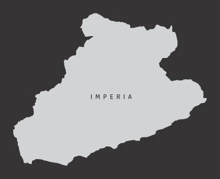 Imperia province map Stock Illustration