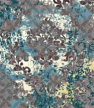 Imperial Baroque pattern background Vector. Ornamented texture luxury design. Stock Illustration