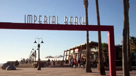 Imperial Beach Signage Stock Footage 25100554