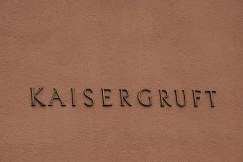 Imperial crypt sign Stock Photos