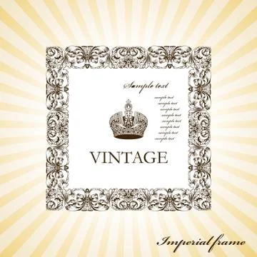 Imperial Framework with beams Stock Illustration