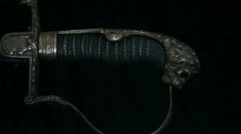 Imperial German sword 1 Video stock 862686