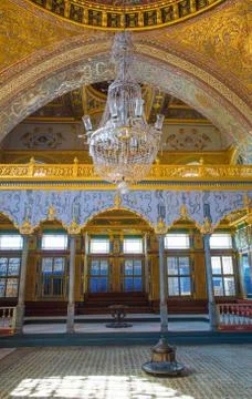 Imperial Hall in Topkapi Palace Harem Stock Photos