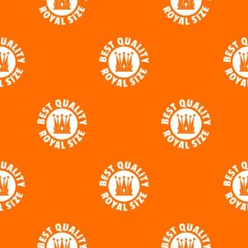 Imperial pattern vector orange Stock Illustration
