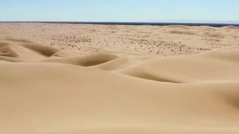 Imperial Sand Dunes (Algodones Dunes) Drone 13 Video stock 136541599