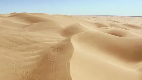 Imperial Sand Dunes (Algodones Dunes) Drone 5 Stock Footage