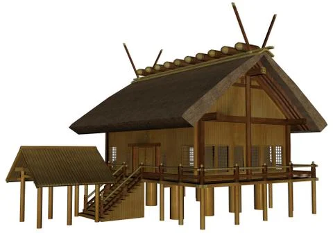 Imperial shrine Stock Illustration