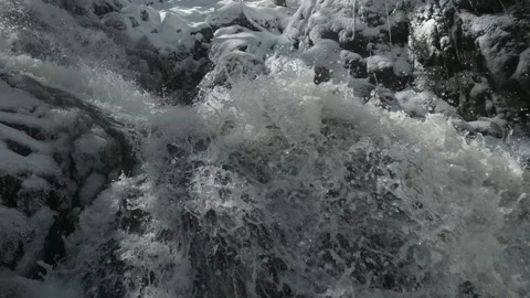 Impetuous mountain stream Video stock 153525696