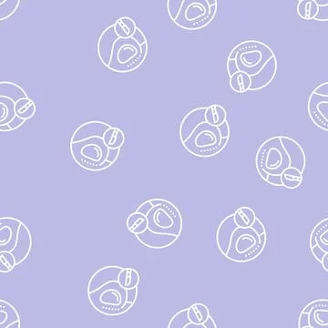 Implant surgery line seamless pattern Stock Illustration