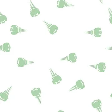 Implant tooth glyph seamless pattern Illustrazione stock